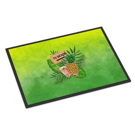Carolines Treasures 18 x 27 in. To the Beach Summer Indoor or Outdoor Mat BB7450MAT
